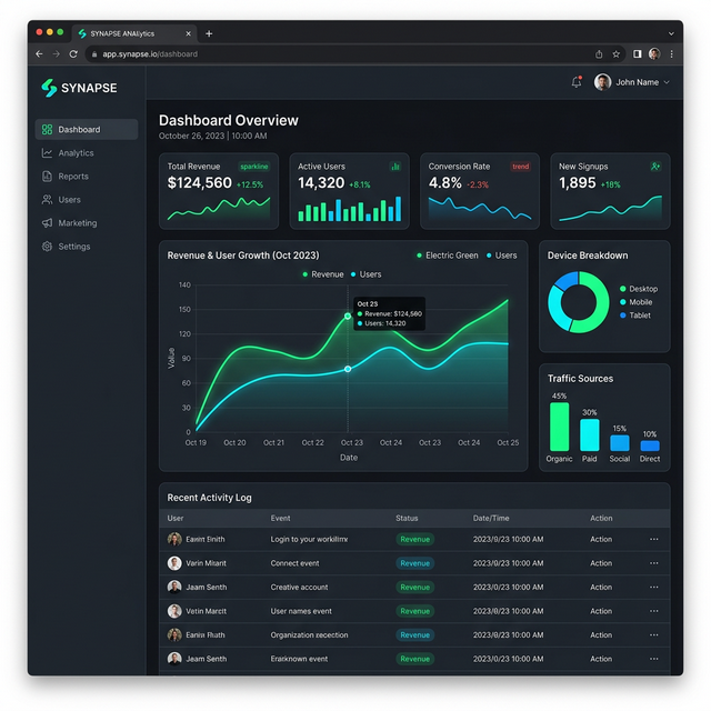 DataFlow Analytics Dashboard