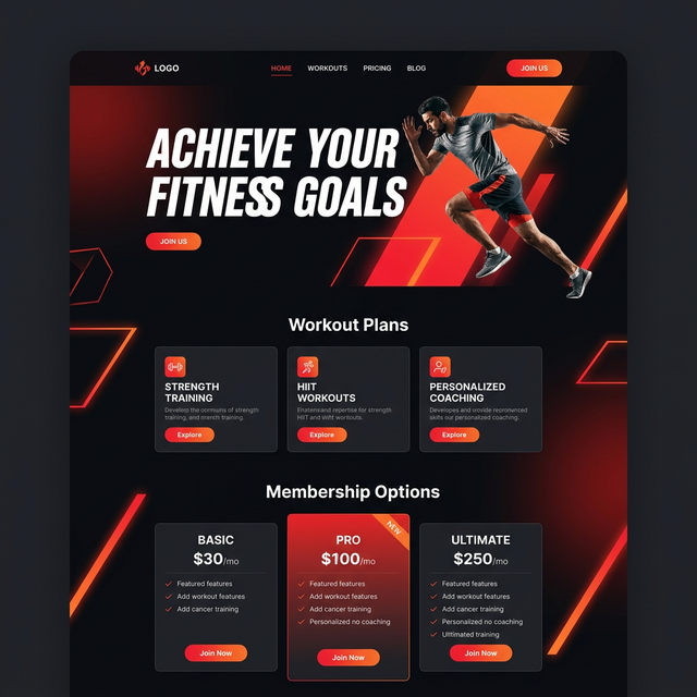 IronPulse Fitness Website